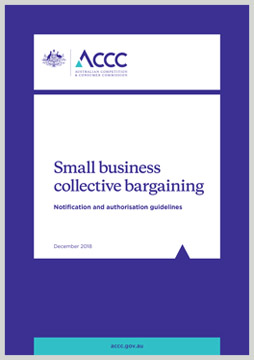 Small business collective bargaining guidelines cover