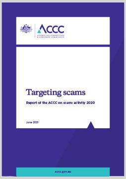 Targeting scams: report of the ACCC on scam activity 2020 cover