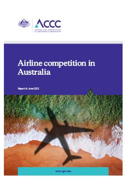 Airline competition in Australia - June 2021 report cover