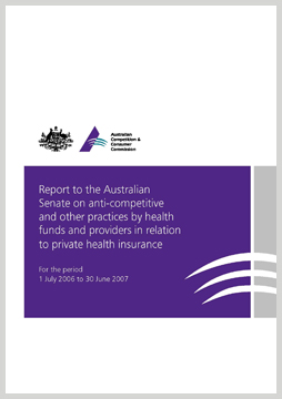 Private health insurance report 2006-07 cover