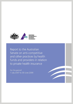 Private health insurance report 2007-08 cover