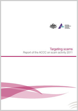 Targeting scams: report on scam activity 2011 cover