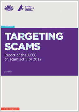 Targeting scams: report of the ACCC on scam activity 2012 cover