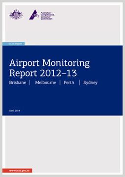 Airport monitoring report 2012-13 cover