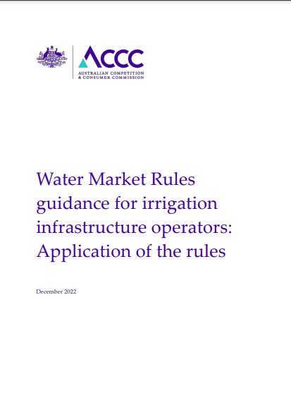 Water guidance - application of the rules thumbnail