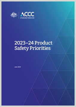 Thumbnail image of Product Safety Priorities 2023-24 publication cover