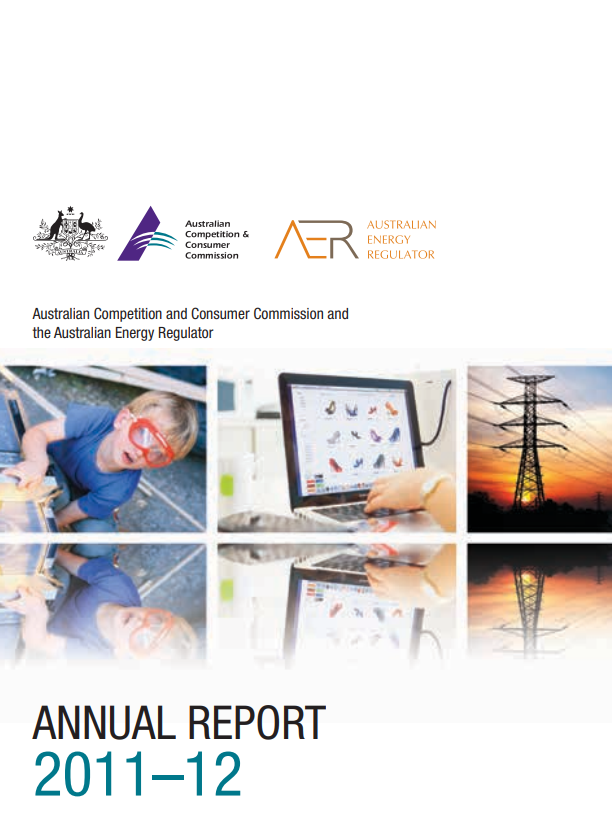 ACCC and AER Annual report 2011-12 Preliminary pages cover