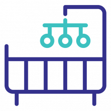 Icon depicting infant sleep