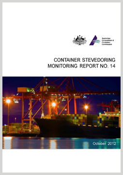 Cover page of Container stevedoring monitoring report no.14