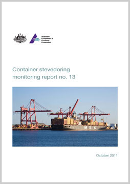 Container stevedoring monitoring report no.13 cover