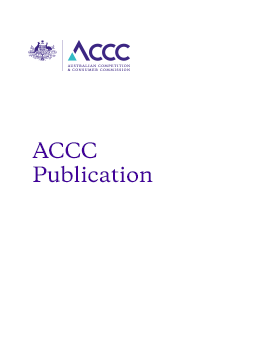 ACCC business stakeholder survey report 2018 cover
