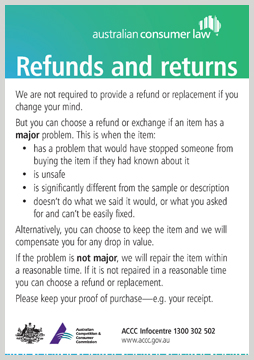 Refunds and returns poster screenshot