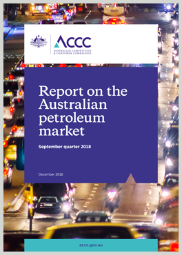Quarterly report on the Australian petroleum market - September quarter 2018 cover