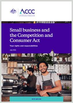 Small business and the Competition and Consumer Act cover